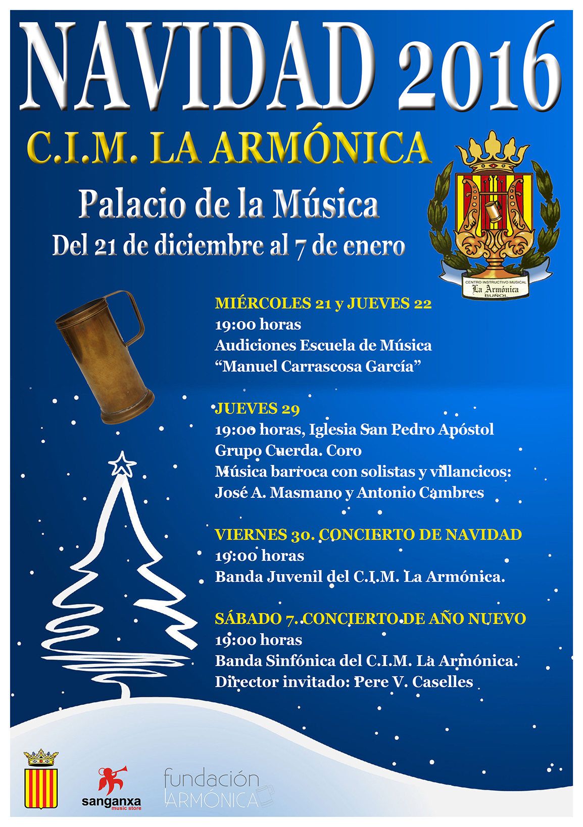 Cartel Litro Navidad 2016